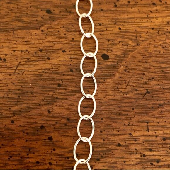 Danecraft Pure 100 | Delicate Open Link Necklace | Silver | 18” - Picture 3 of 4